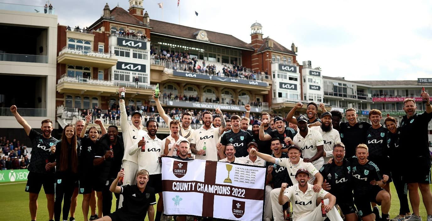 Surrey secure County Championship Division One title with win over Yorkshire
